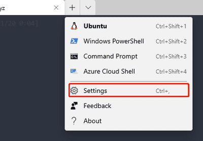 Windows Terminal Settings